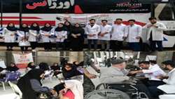 مشارکت دانشجویان دانشکده پرستاری و مامایی در بسیج ملی مقابله با فشار خون بالا در راهپیمایی روز قدس 