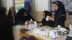 اعزام تیم شهیدرهنمون کانون بسیج جامعه پزشکی مرکز بهداشت به حسینیه تکیه سفید سمنان