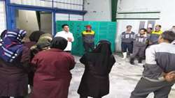 برگزاری برنامه آموزشي دخانيات توسط شبكه بهداشت و درمان شهرستان سرخه در كشتارگاه طيهو