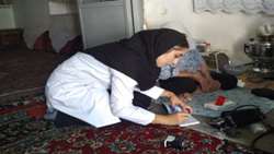ويزيت در منزل به مناسبت هفته دولت در شهرستان سرخه