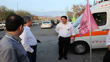 بازدید سرزده دکتر شادنوش رئیس دانشگاه از پایگاه اورژانس جاده ای آرادان و پایگاه سلامت آرادان 96/12/29