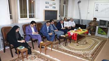 بازدید رئیس دانشگاه از پایگاه اورژانس شهری شهید چراغیان 97/01/01