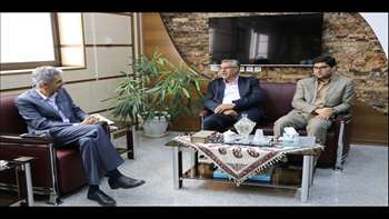 دیدار مدیر شعب بانک ملت استان سمنان با دکتر دانائی رئیس دانشگاه 98.01.18