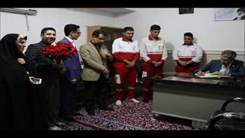 بازدید رئیس دانشگاه از پایگاه امداد و نجات شهرستان آرادان، ایستگاه پلیس راه شهید عامری شهرستان آرادان و پایگاه امداد و نجات شهرستان سمنان 98.01.01