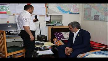 بازدید رئیس دانشگاه از مركز  دیسپچ فوريت‌هاي پزشكي گرمسار 96/12/29