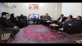 دیدار رئیس دانشگاه با خانواده مرحوم کربلایی محسن جواهری 97.07.03
