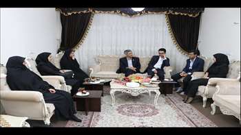 دیدار رئیس دانشگاه با مدير توسعه پژوهشي، ارزيابي و هماهنگي مراكز تحقيقاتي 97.08.02