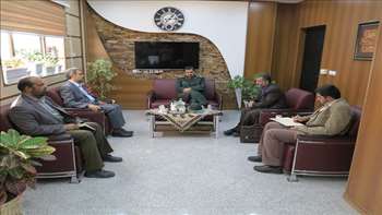 دیدار معاون هماهنگ کننده و مسئول بنیاد تعاون بسیجیان استان سمنان با دکتر شادنوش رئیس دانشگاه 95/08/11