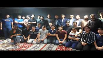 حضور رئیس دانشگاه در مراسم عزاداری شهادت حضرت رقیه ( س) در خوابگاه انديشه 97.07.23