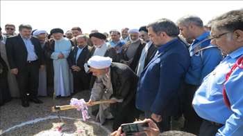 آیین کلنگ زنی خوابگاه دانشکده بهداشت دانشگاه علوم پزشکی استان سمنان - دامغان 95/06/29