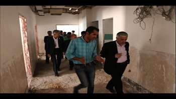 بازدید دکتر دانائی رئیس دانشگاه از پروژه دردست احداث بیمارستان مهدیشهر 98.05.16