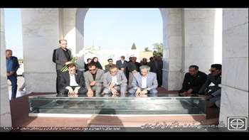 تجدید میثاق دانشگاهیان با شهیدان و دیدار رئیس دانشگاه با رزمندگان و ایثارگران دامغان 98.03.04