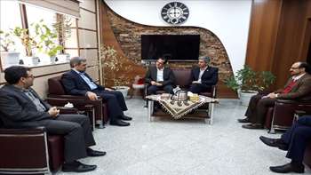 نشست پروفسور جباری با دکتر شادنوش رئیس دانشگاه علوم پزشکی استان سمنان 96/10/04