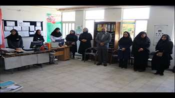 پایش و نظارت عالیه از مرکز خدمات جامع سلامت شهری و پایگاه سلامت غیرضمیمه درجزین 98.04.26