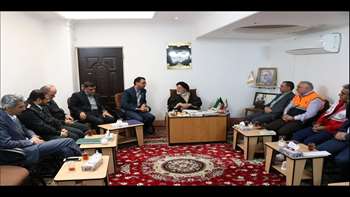 دیدار روسای کارگروه ستاد اجرایی خدمات سفر استان  با آیت الله سید محمد شاهچراغی نماینده ولی فقیه در استان 98.01.25
