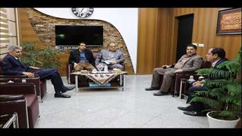 دیدار معاون نظارت دفتر منابع فیزیکی وزارت بهداشت با رئیس دانشگاه 97.10.24