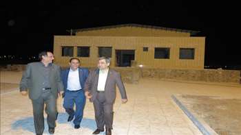 بازدید دکتر شادنوش رئیس دانشگاه از پروژه عمرانی مجتمع آموزشی دانشگاه 95/12/14