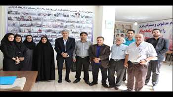 بازدید دکتر دانایی رئیس دانشگاه از روزنامه پیام استان سمنان 97.07.05