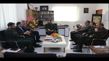 دیدار رئیس دانشگاه با فرمانده جدید سپاه قائم آل محمد (عج) استان 97.08.28