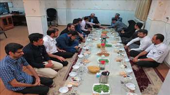 ضیافت افطاری در پایگاه اورژانس جاده ای سرخه با حضور رئیس دانشگاه 98.02.31