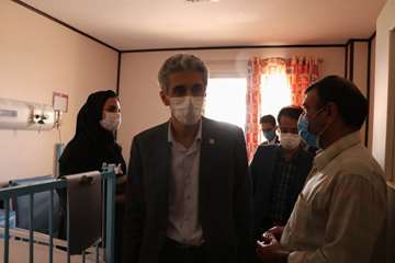 بازدید رئیس دانشگاه علوم پزشکی استان سمنان از بیمارستان معنمدی گرمسار  