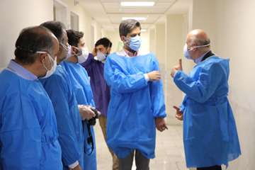 بازدید تیم واکنش سریع وزارت بهداشت از مرکز آموزشی، پژوهشی و درمانی کوثر سمنان 