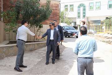 بازدید از ساختمان در دست احداث شبکه بهداشت و درمان شهرستان مهدیشهر 