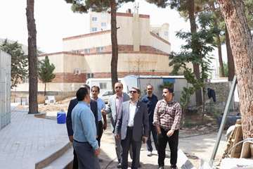 بازدید از ساختمان در دست احداث شبکه بهداشت و درمان شهرستان مهدیشهر 