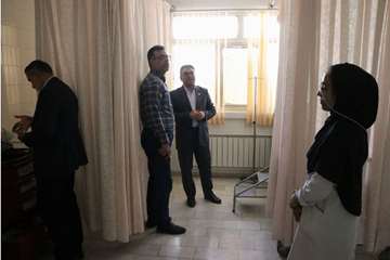 بازدید از مرکز خدمات جامع سلامت شهید بابایی خیرآباد 