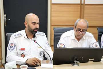جلسه هیئت رئیسه دانشگاه علوم پزشکی استان سمنان با حضور رئیس سازمان اورژانس 