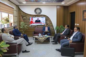 دیدار تیم بازرسی اداره کل بازرسی استان سمنان با دکتر شادنوش رئیس دانشگاه 95/05/13 