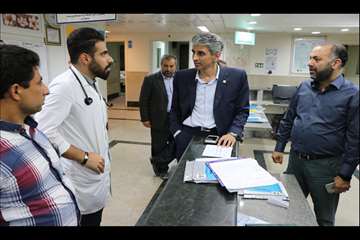 بازدید دکتر دانایی رئیس دانشگاه از مرکز آموزشی پژوهشی درمانی کوثر 97.06.18 