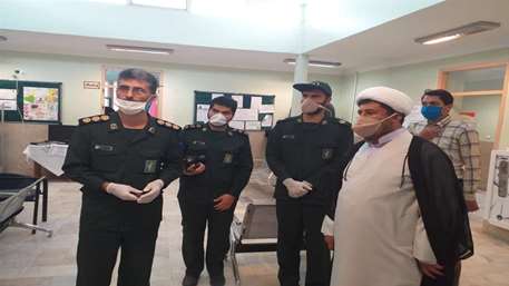  حضور سرهنگ ذوالفقاري فرمانده سپاه شهرستان مهديشهر در شبكه بهداشت و درمان شهرستان