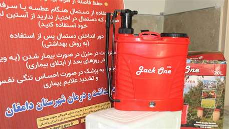  اهداء یک دستگاه سمپاش شارژی به شبکه بهداشت و درمان شهرستان دامغان