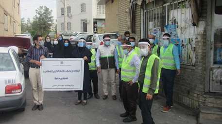  نظارت کارشناسان مرکز بهداشت شهرستان سمنان بر اجرای پروتکل های بهداشتی اصناف 