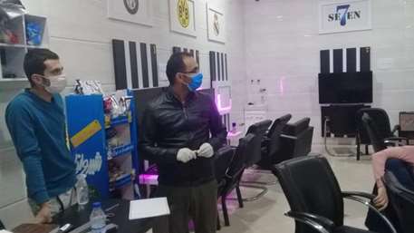  بازديد شبانه كارشناسان بهداشت محيط از مراكز بازي هاي رايانه اي و قهوه خانه ها در شهرستان گرمسار