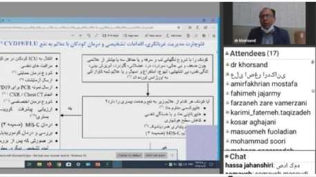  وبینار آموزشی تغذیه کودکان در کرونا در شبکه بهداشت و درمان دامغان