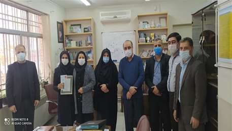  از همکاران واحد کارگزینی مرکز بهداشت شهرستان سمنان تقدیر شد