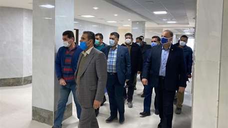  بازدید مدیرکل دفتر منابع فیزیکی و امور عمرانی وزارت بهداشت از پروژه های عمرانی دانشگاه
