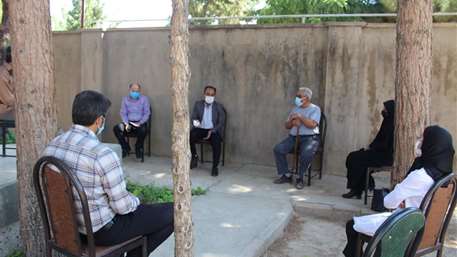  جلسه هماهنگی سالک در خانه بهداشت روستای حسن آباد شهرستان دامغان